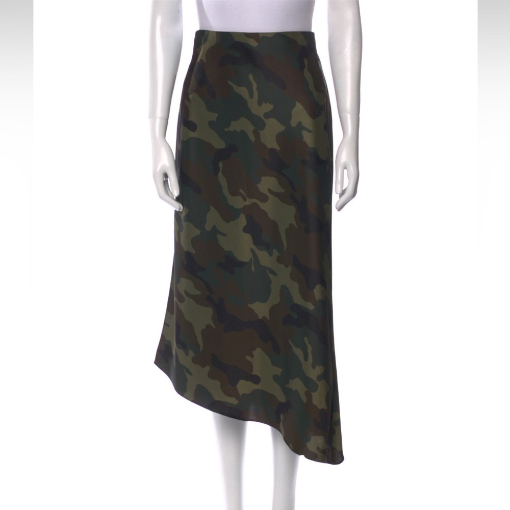 Alice + Olivia Camo Asymmetrical Skirt